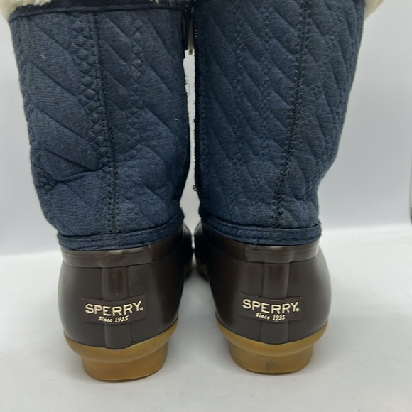 Sperry SP Fashion Saltwater Youth Girls Duck Boots w Quilted Top Size 3 USA - Picture 9 of 12
